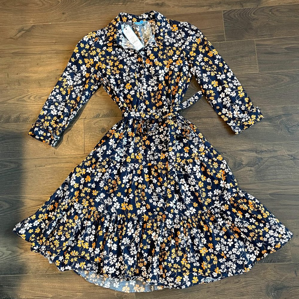 Draper James Loretta Shirtdress in Fall Field Flowers